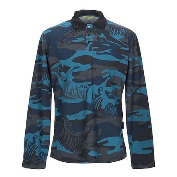 Versace Other - Versace Jeans CAMOUTIGER Piquet Polo Shirt 54/ XXL